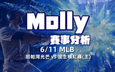 【MLB 賽事分析】usdt娛樂城 Molly-MLB 戰績預測 6/11 坦帕灣光芒 vs 波士頓紅襪(主)